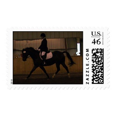Dressage extended trot postage stamps by nikkisam44