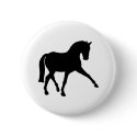 Dressage Half Pass Silhouette buttons