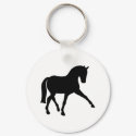 Dressage Half Pass Silhouette keychains