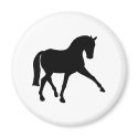 Dressage Half Pass Silhouette magnets