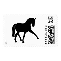 Dressage Half Pass Silhouette postage by dogsandhorses Dressage Half Pass Silhouette postage