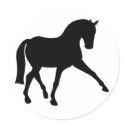 Dressage Half Pass Silhouette stickers