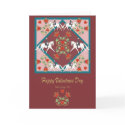 Dressage Hearts and Flowers Valentines card