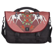 Dressage Hearts & Flowers Laptop Bag commuterbag