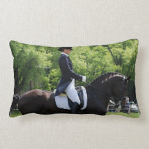 Dressage Horse Design Pillow