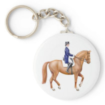 Dressage Horse Keychain