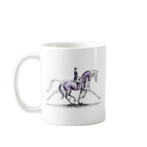 Dressage Horse Piaffe Trot Mugs