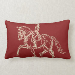 Dressage Horse Pillow