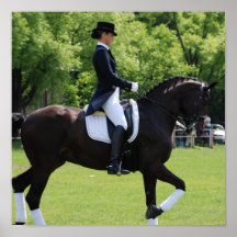 Dressage Horse Rider Canvas Print