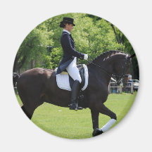 Dressage Horse Show Design Magnet