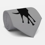 Dressage Horse Silhouette Neck Tie