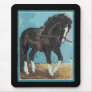 Dressage Horse Working on Lunge Line Equine Art Mousepad