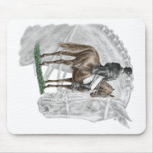 Dressage Horse X-Halt Salute FEI Mousepad