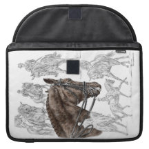 Dressage Horses Collected Trot Macbook Pro Sleeve