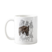 Dressage Horses in Collected Trot Canter Coffee Mug