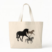 Dressage Horses Trio bags by dogsandhorses Dressage Horses Trio bags