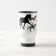 Dressage Horses Trio Coffee Mug