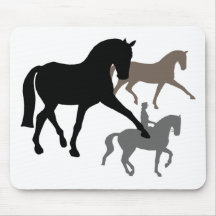 Dressage Horses Trio Mouse Mats