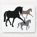 Dressage Horses Trio mousepads by dogsandhorses Dressage Horses Trio mousepads