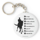 Dressage Is Horse Silhouette Keychain Keyring
