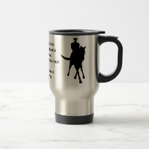 Dressage Is Horse Silhouette Travel Coffee Mug