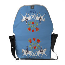 Dressage Lovers Designer Rickshaw Messenger Bag messenger bags