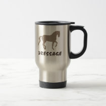 Dressage (piaffe horse & text) mugs