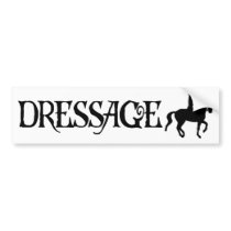 Dressage (Pirate Style Text w/ Piaffe)) bumper stickers by dogsandhorses Dressage (Pirate Style Text w/ Piaffe)) bumper stickers