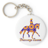 Dressage Queen Keychains