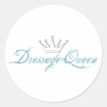 Dressage Queen Round Sticker