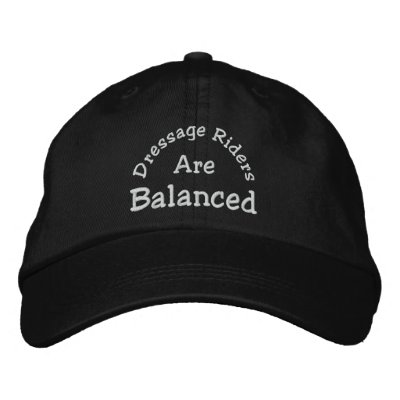 Dressage Riders Balanced Embroidered Baseball Cap by SmilinEyesTreasures
