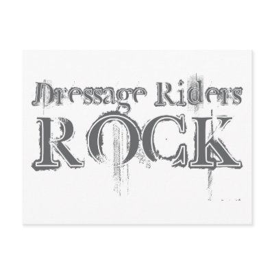 Dressage Riders Rock Post Card by busybrain