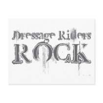 Dressage Riders Rock postcards