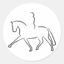 dressage round stickers