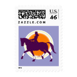 Dressage sunrise 2 stamp