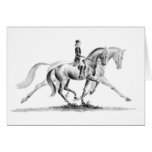 Dressage Trot Drawing by Kelli Swan cards