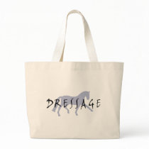 Dressage Trot w/ Text (blue) bags by dogsandhorses Dressage Trot w/ Text (blue) bags