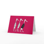 Dressed ducks card