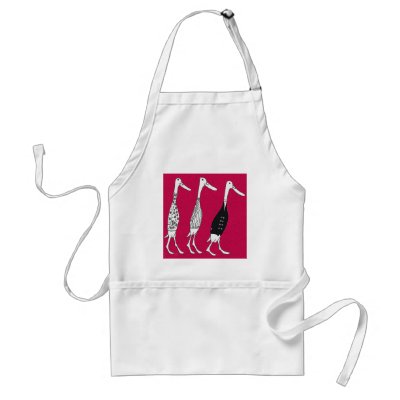 Dressed ducks restaurant aprons by Annaart