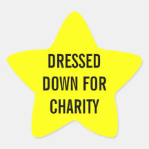 Dressed For Charity Star Star Stickers