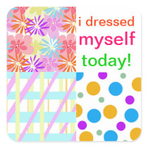 Dressed Myself! stickers