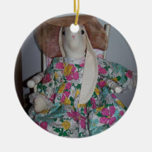 Dressed Up Bunny, Easter Christmas Tree Ornaments