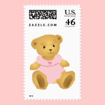 Dressed Up Teddy bear postage