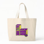 dresser yellow purple bags