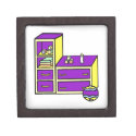 dresser yellow purple