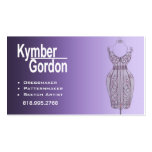 "Dressmaker Mannequin II" - Patternmaker Seamtress Business Cards
