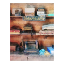 Dressmaking Supplies and Sewing Machine posters