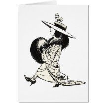 Dressup in Black and White Greeting Card