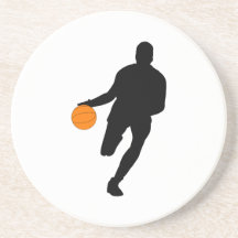 Dribble Silhouette Drink Coasters