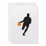Dribble Silhouette Personalized Invitation